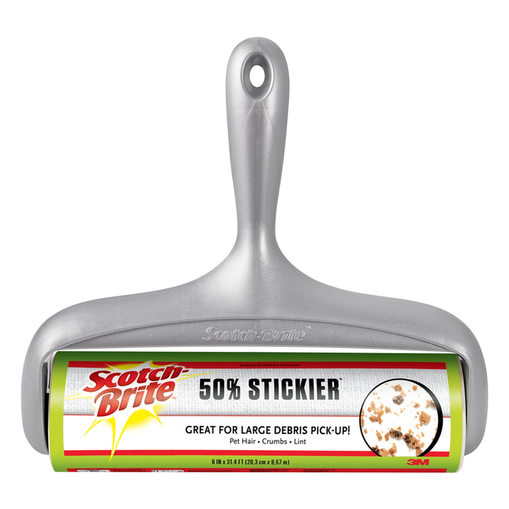 3M 830LSRS-60 Scotch-Brite Plastic Lint Roller 8 in. W