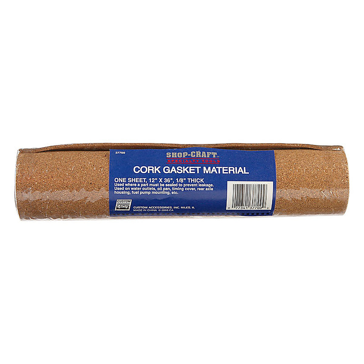 Custom Accessories 37700 Shop Craft Type-1 Gasket Material 12in. X36in. X1/8in.