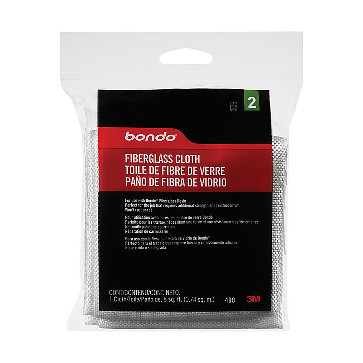 Bondo - 00499SRP - Fiberglass Cloth 8 Sq Ft