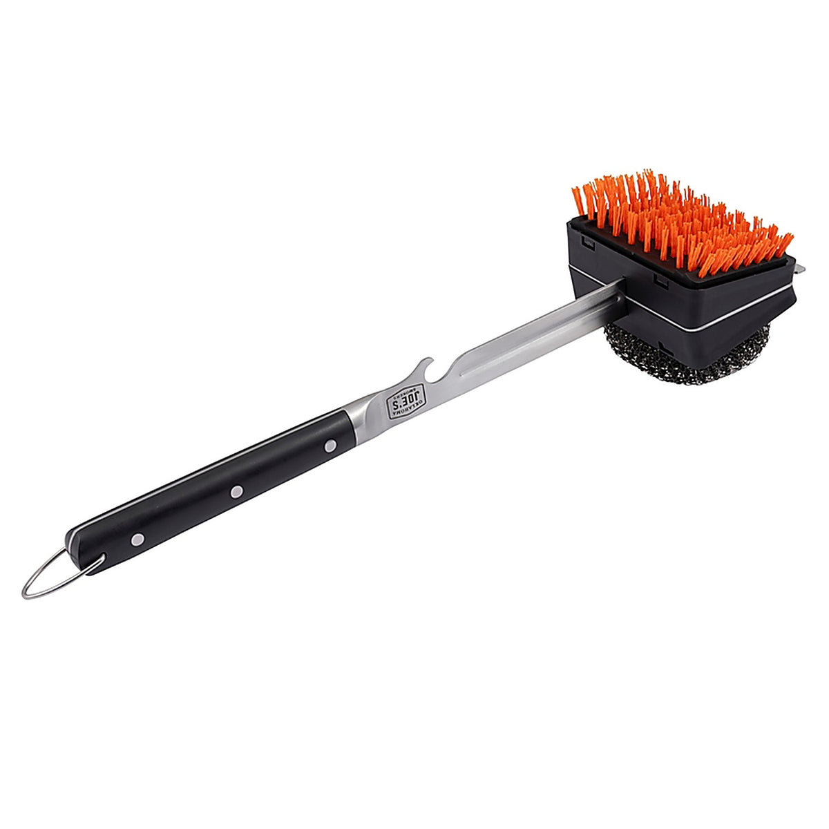 Oklahoma Joes 1517365R06 Blacksmith Grill Brush with Scraper 3.75in. H X 4.75in. L X 3.75in. W