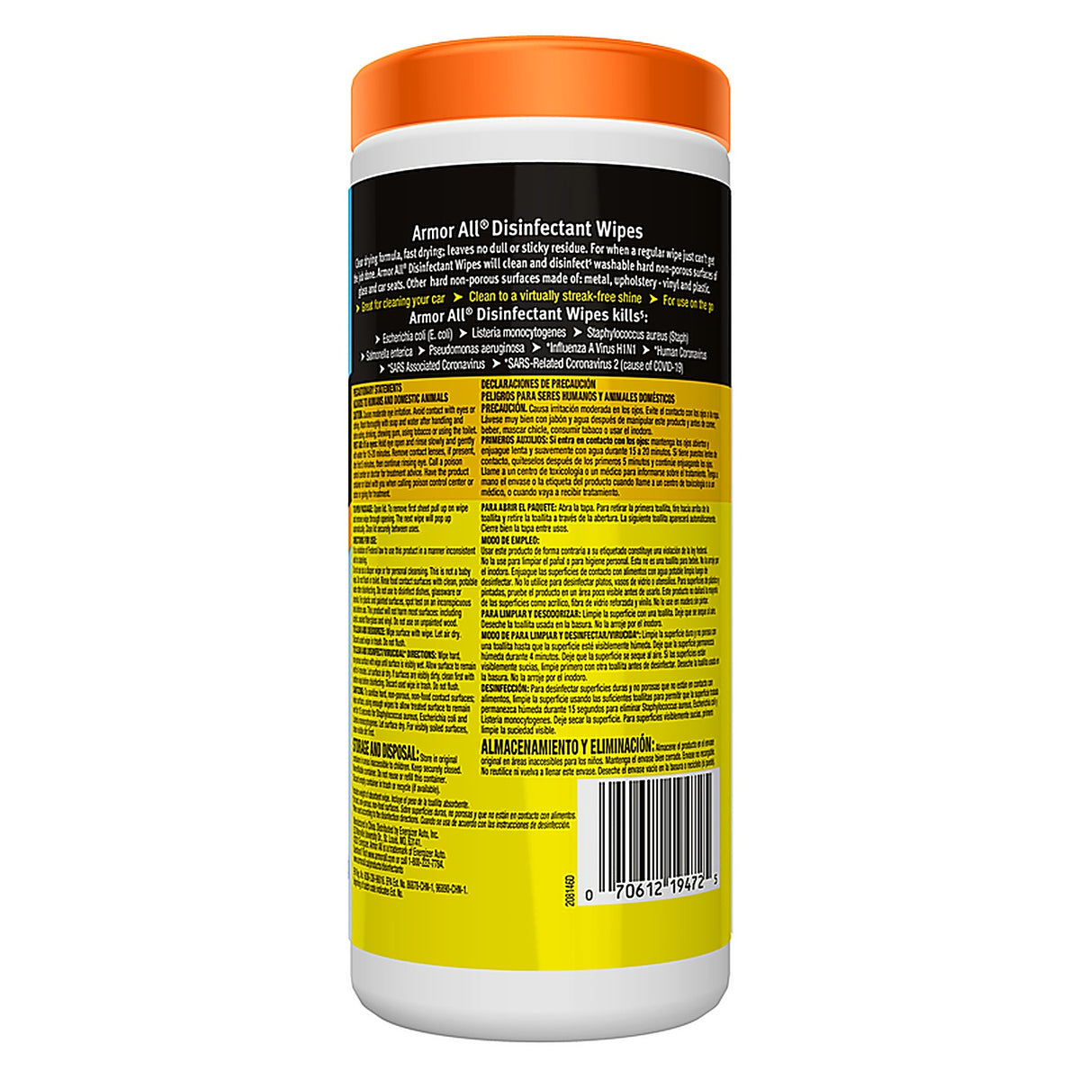 Armor All - 19472 - Disinfectant Wipes Fresh 30 Wipes