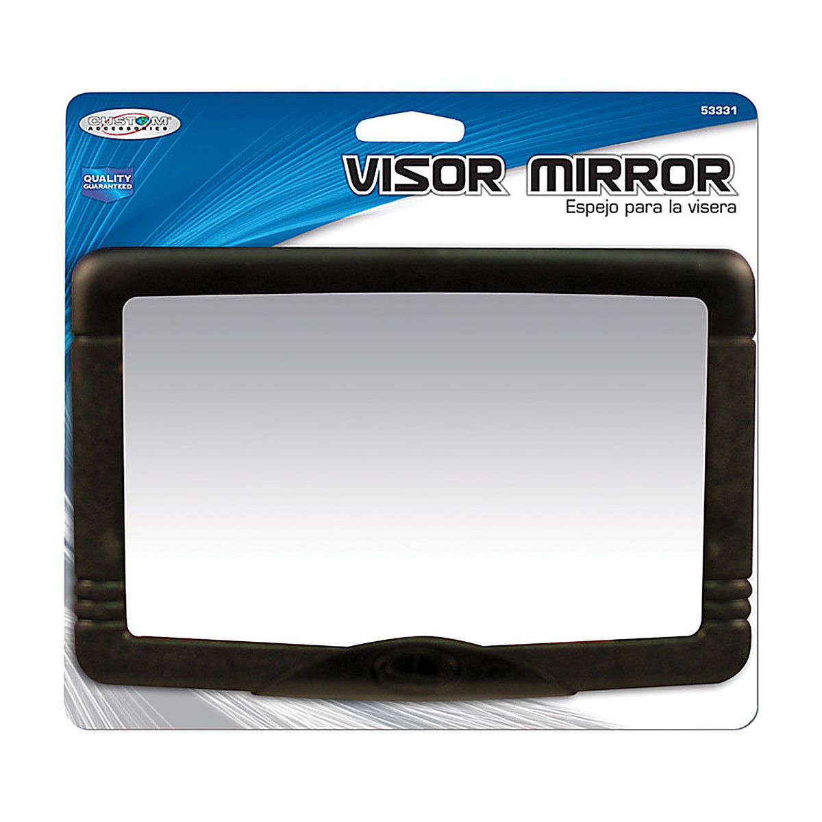 Custom Accessories 53331 Black Visor Mirror 1/Pack Universal