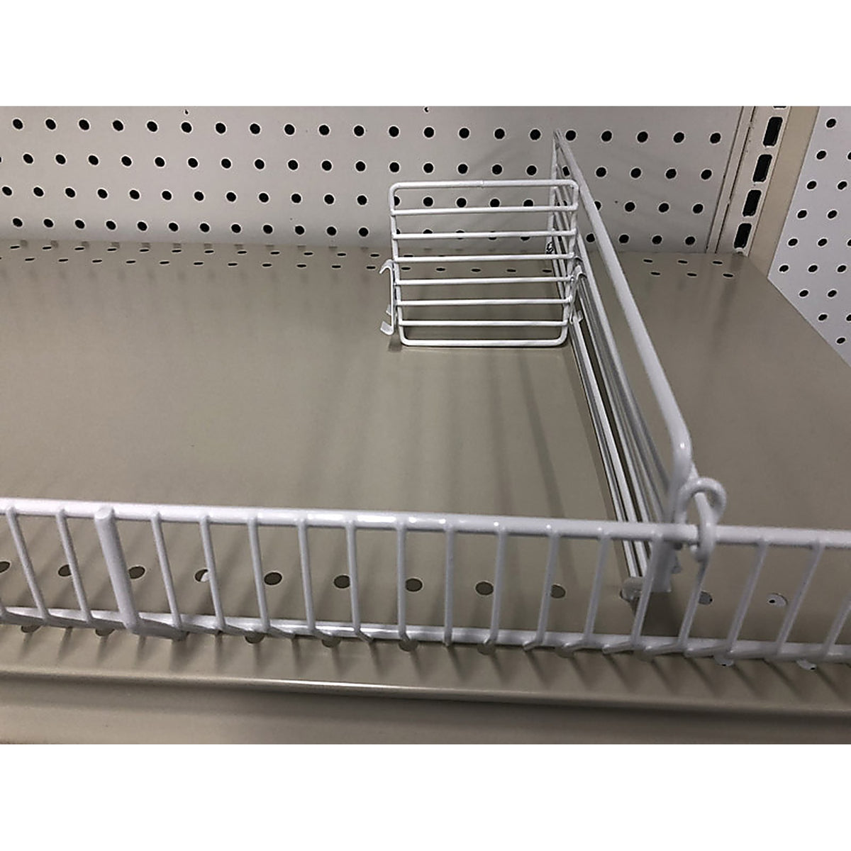 Trion - T304.WHITE - White Steel Shelf Divider 3 In. H X 4 In. W 10 Pack