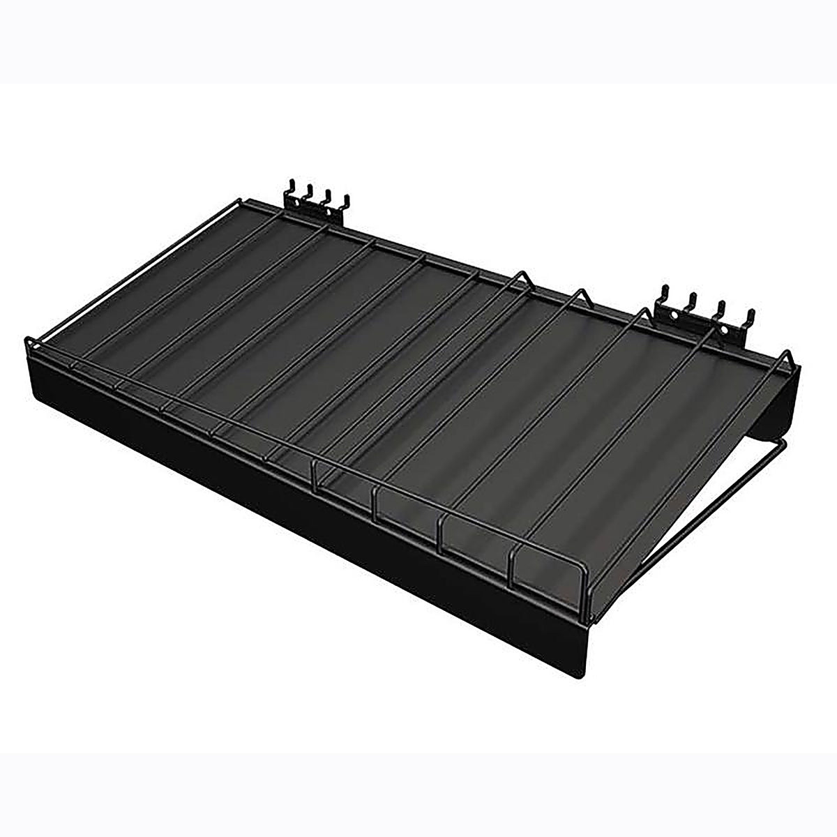 Vulcan Industries - 1022151 - 24 In. W X 12 In. D Black Steel Shelf 1 Pack