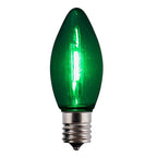 Holiday Bright Lights BU25FLDSC9-TGRA LED C9 Green Replacement Christmas Light Bulbs