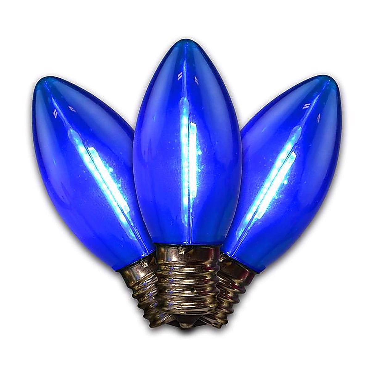Holiday Bright Lights BU25FLDSC9-TBLA LED C9 Blue Replacement Christmas Light Bulbs