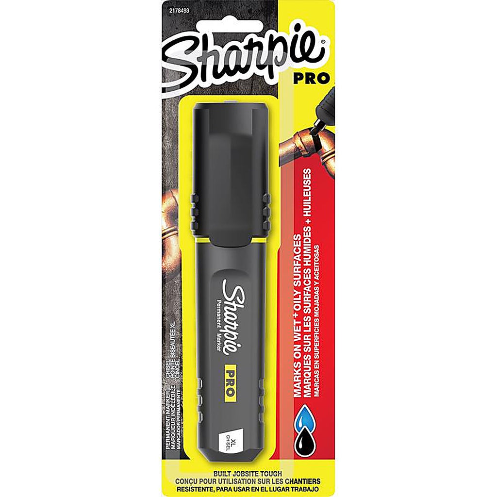 Sharpie 2018347 PRO Black XL Chisel Tip Permanent Marker 1/Pack