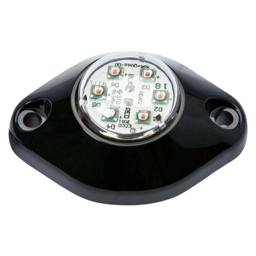 ECCO 9014A Concealed LED Hide-A-Led, (6 LED), Headlight, Surface Mountable, 12-24VDC, 16 Fla