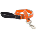 LupinePet - 48359 - Reflective Orange Diamond Nylon Dog Leash