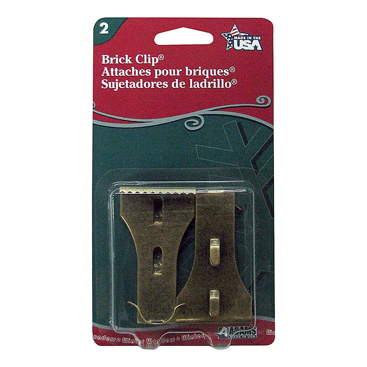 Adams 1450-99-1040 1.75 in. Accessory Brick Light Clips