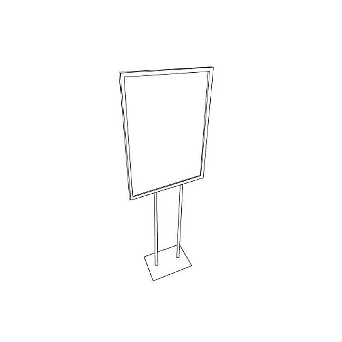 Kinter - 150219B-ACE - Black Metal Poster Frame Sign Holder 59 In. H X 22 In. W