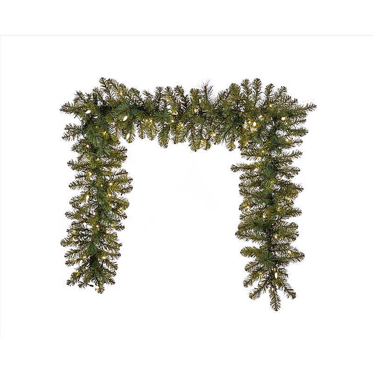 Celebrations - MPGARL-9WAC6WWA - Platinum 14 In. D X 9 Ft. L LED Prelit Warm White Mixed Pine Christmas Garland