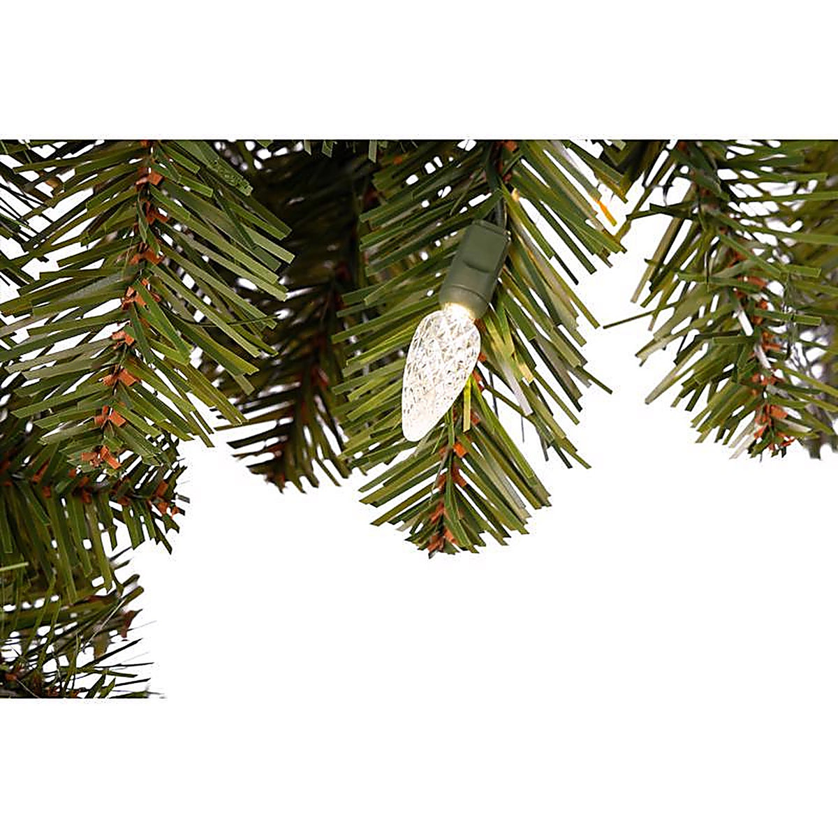 Celebrations - MPGARL-9WAC6WWA - Platinum 14 In. D X 9 Ft. L LED Prelit Warm White Mixed Pine Christmas Garland