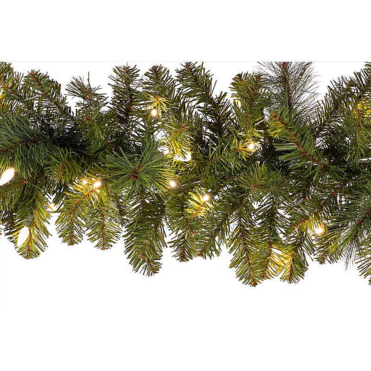 Celebrations - MPGARL-9WAC6WWA - Platinum 14 In. D X 9 Ft. L LED Prelit Warm White Mixed Pine Christmas Garland