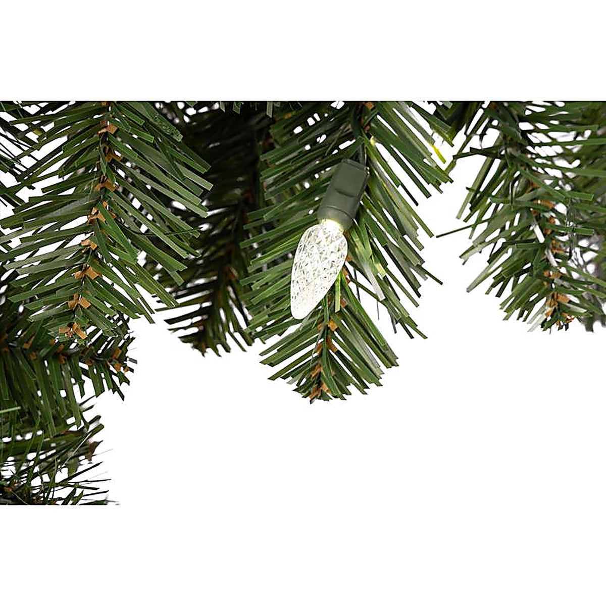 Celebrations MPGARL-9WAC6PWA Platinum 14 in. D X 9 ft. L LED Prelit Pure White Mixed Pine Christmas Garland