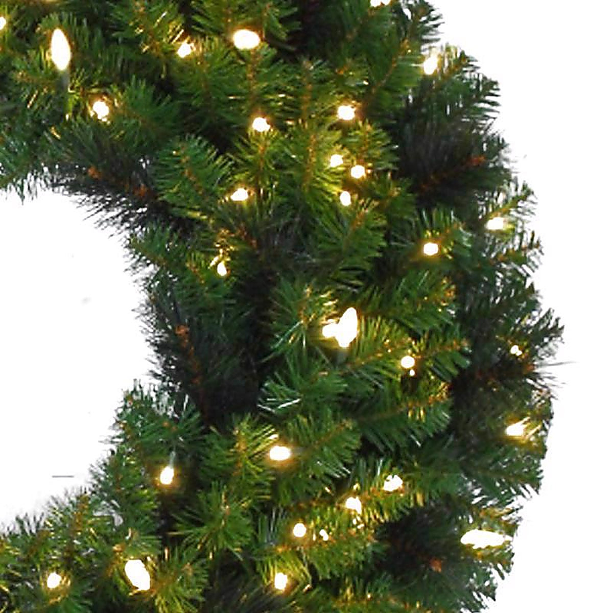 Celebrations MPWR-36-WAC6WWA 36 in. Dia. LED Prelit Mixed Pine Christmas Wreath