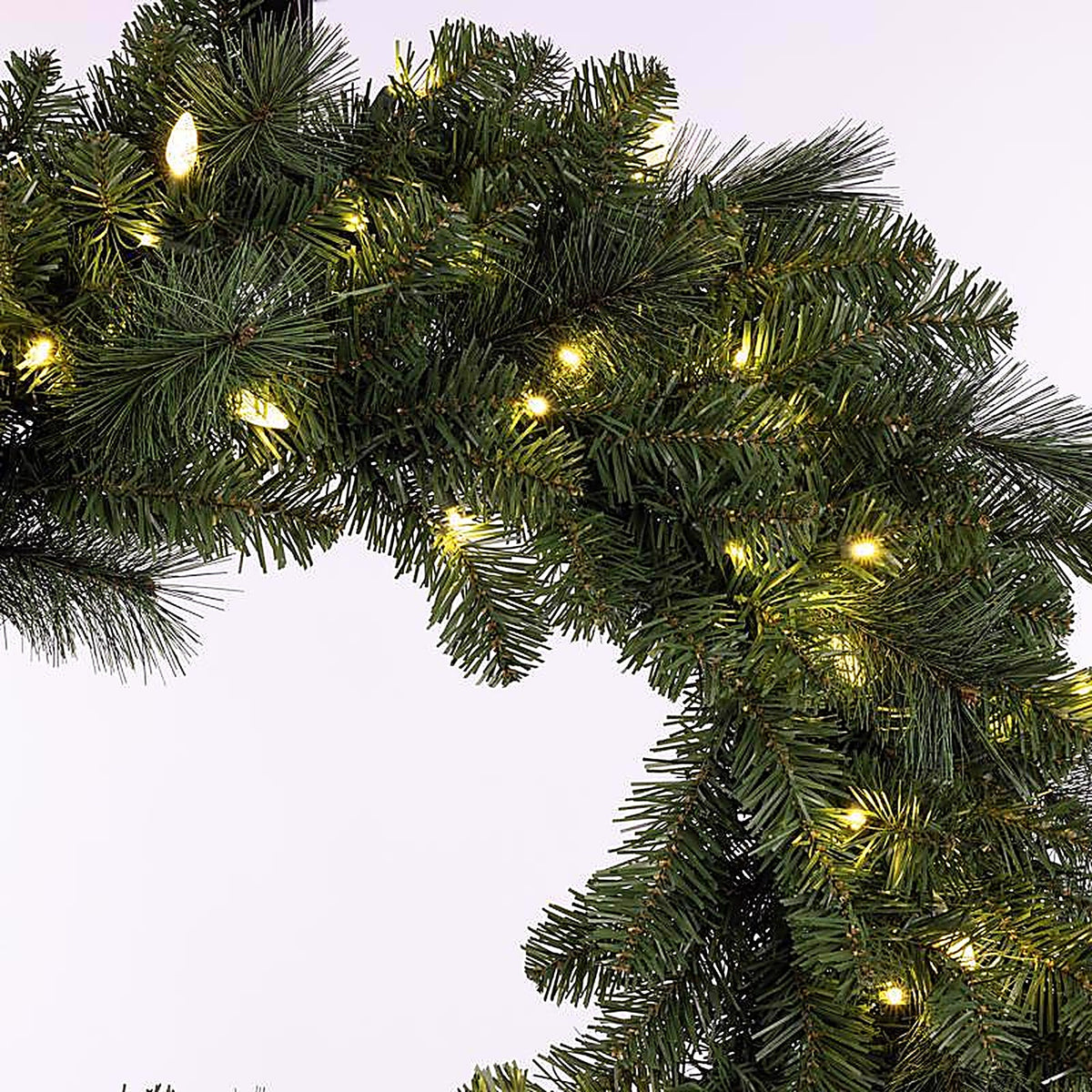 Celebrations MPWR-36-WAC6WWA 36 in. Dia. LED Prelit Mixed Pine Christmas Wreath