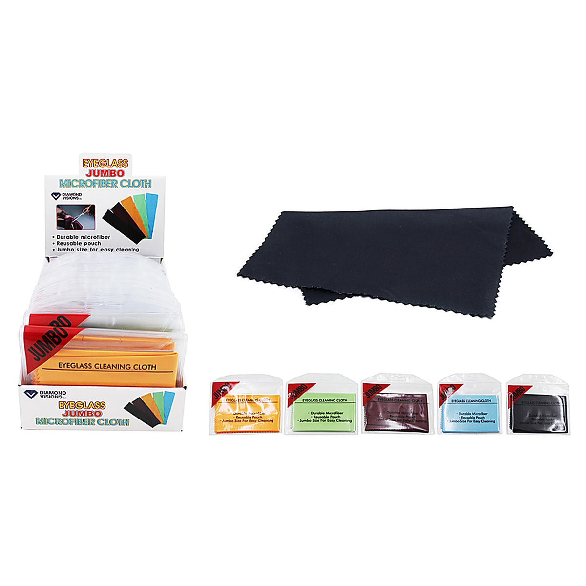 Diamond Visions 11-1565 Eyeglass Cleaning Cloth Microfiber 1/Pack