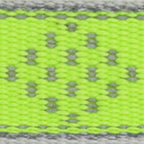 LupinePet - 48152 - Reflective Green Diamond Nylon Dog Adjustable Collar