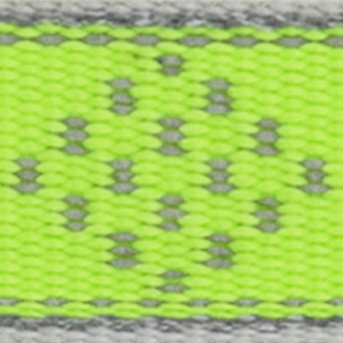 LupinePet - 48152 - Reflective Green Diamond Nylon Dog Adjustable Collar