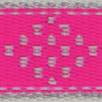 LupinePet - 48253 - Reflective Pink Diamond Nylon Dog Adjustable Collar