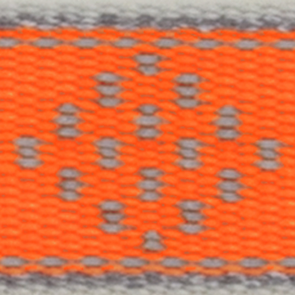 LupinePet - 48353 - Reflective Orange Diamond Nylon Dog Adjustable Collar