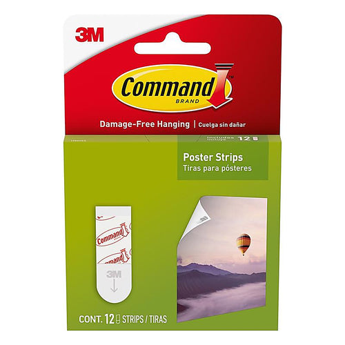 3M 17024ES Small Foam Poster Strips 12/Pack