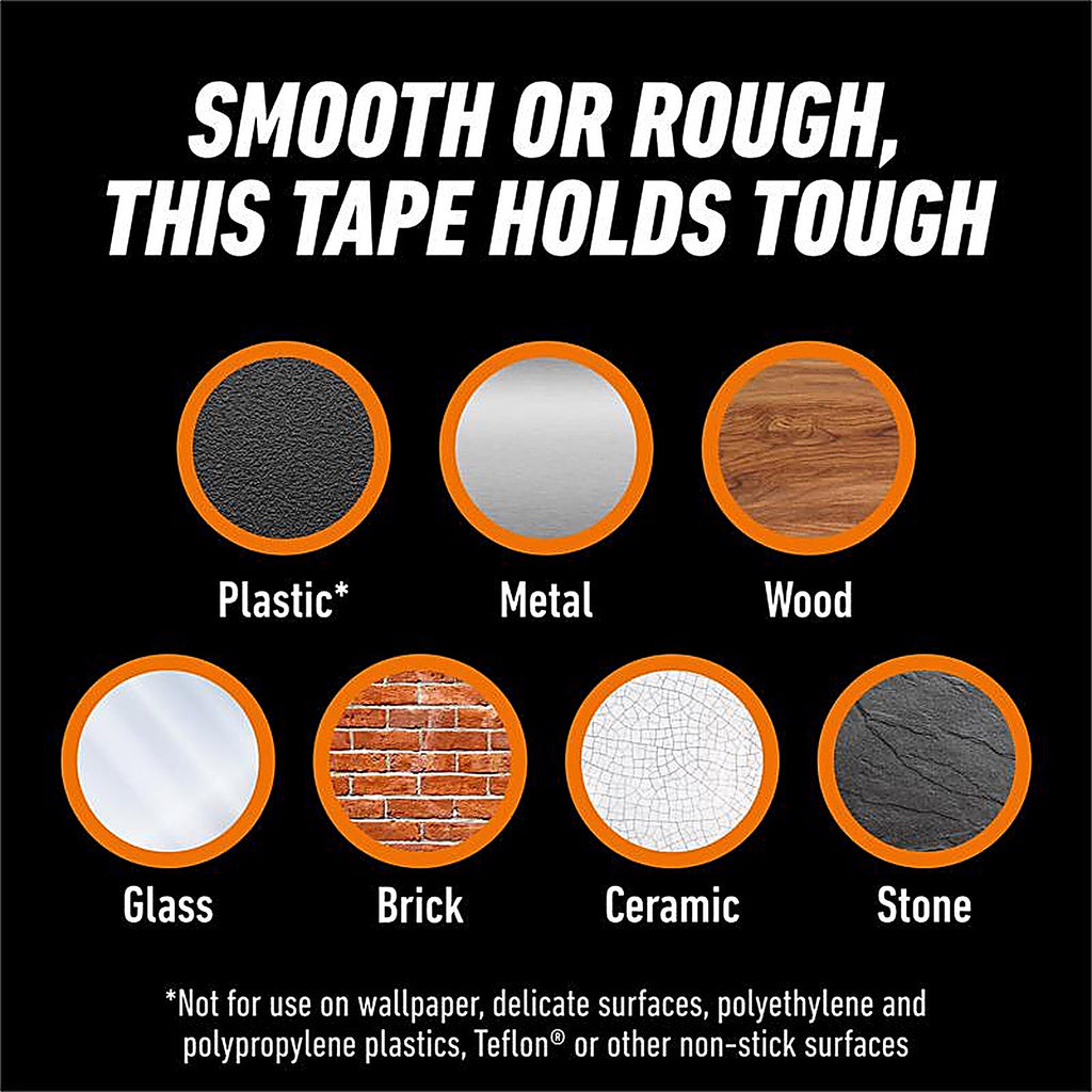 Gorilla 6036002 Double Sided 1 in. W x 150 in. L Mounting Tape Clear