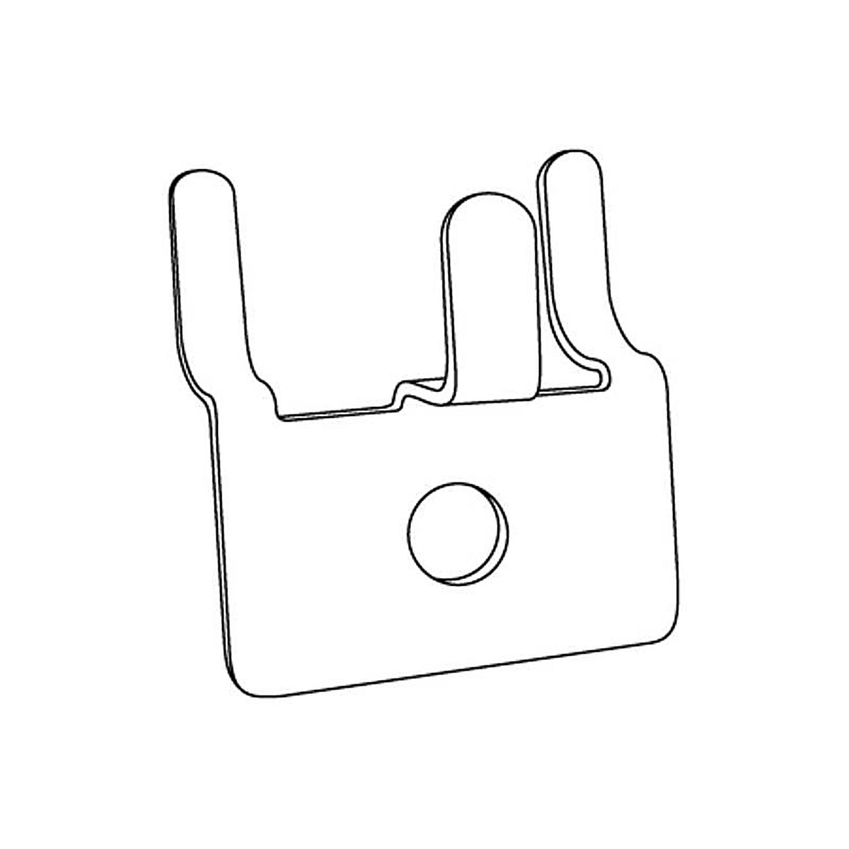 Kinter 109511-ACE Silver Pegboard/Slatwall Display Hooks Steel
