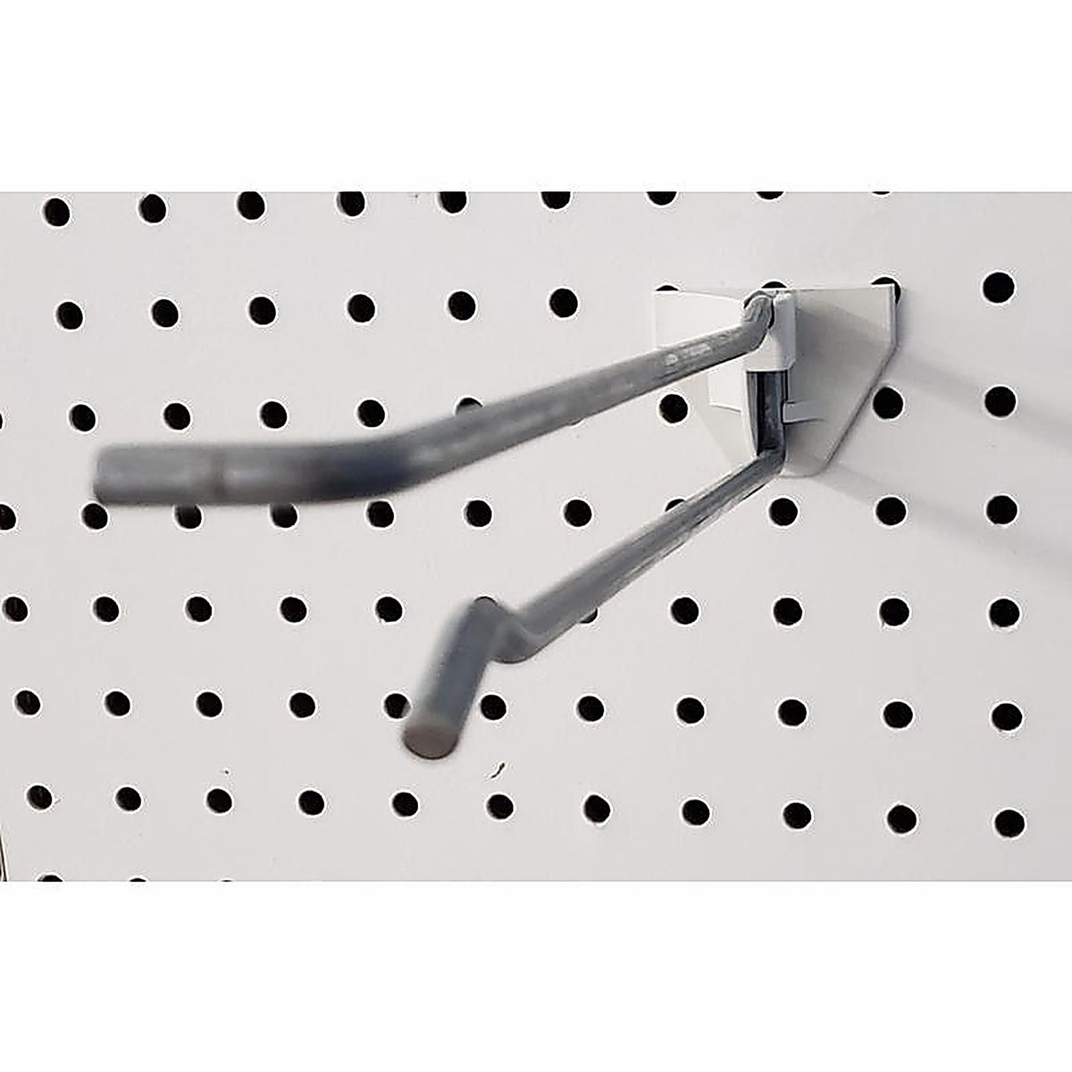 Quick Back - QBP5AXH10 - 10 In. 250 Silver Metal Peg Board Hooks Peg Hook 50 Pack
