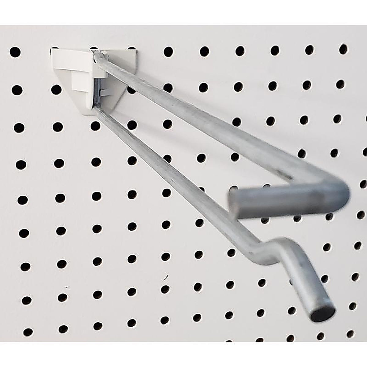 Quick Back - QBP5AXH12 - 12 In. 250 Silver Metal Peg Board Hooks Peg Hook 50 Pack