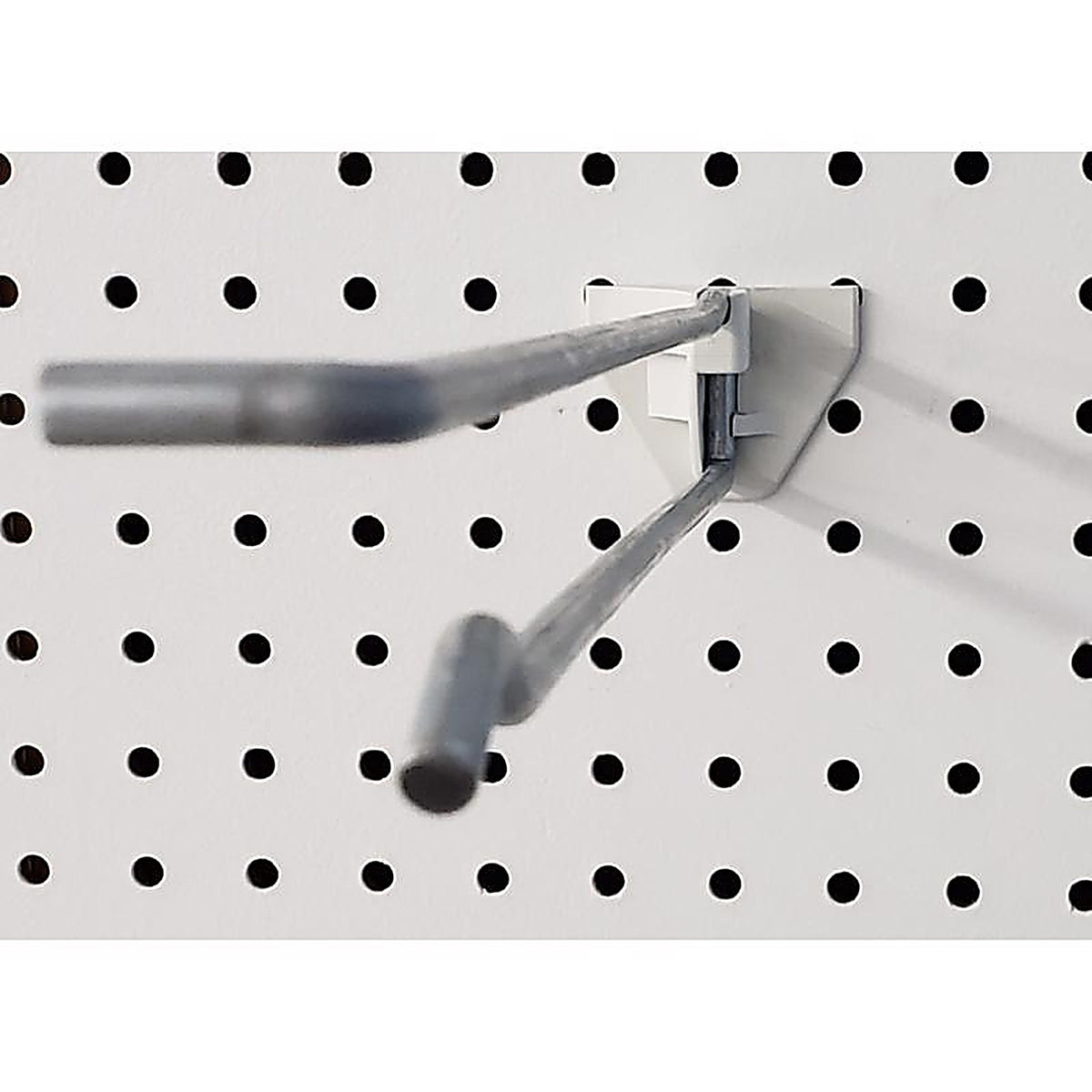 Quick Back - QBP5AXH12 - 12 In. 250 Silver Metal Peg Board Hooks Peg Hook 50 Pack