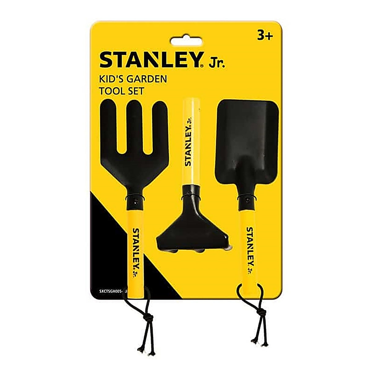 Stanley Jr. - SGH005-03-SY - Jr. Kids Garden Tool Set Yellow/Black 3 Piece