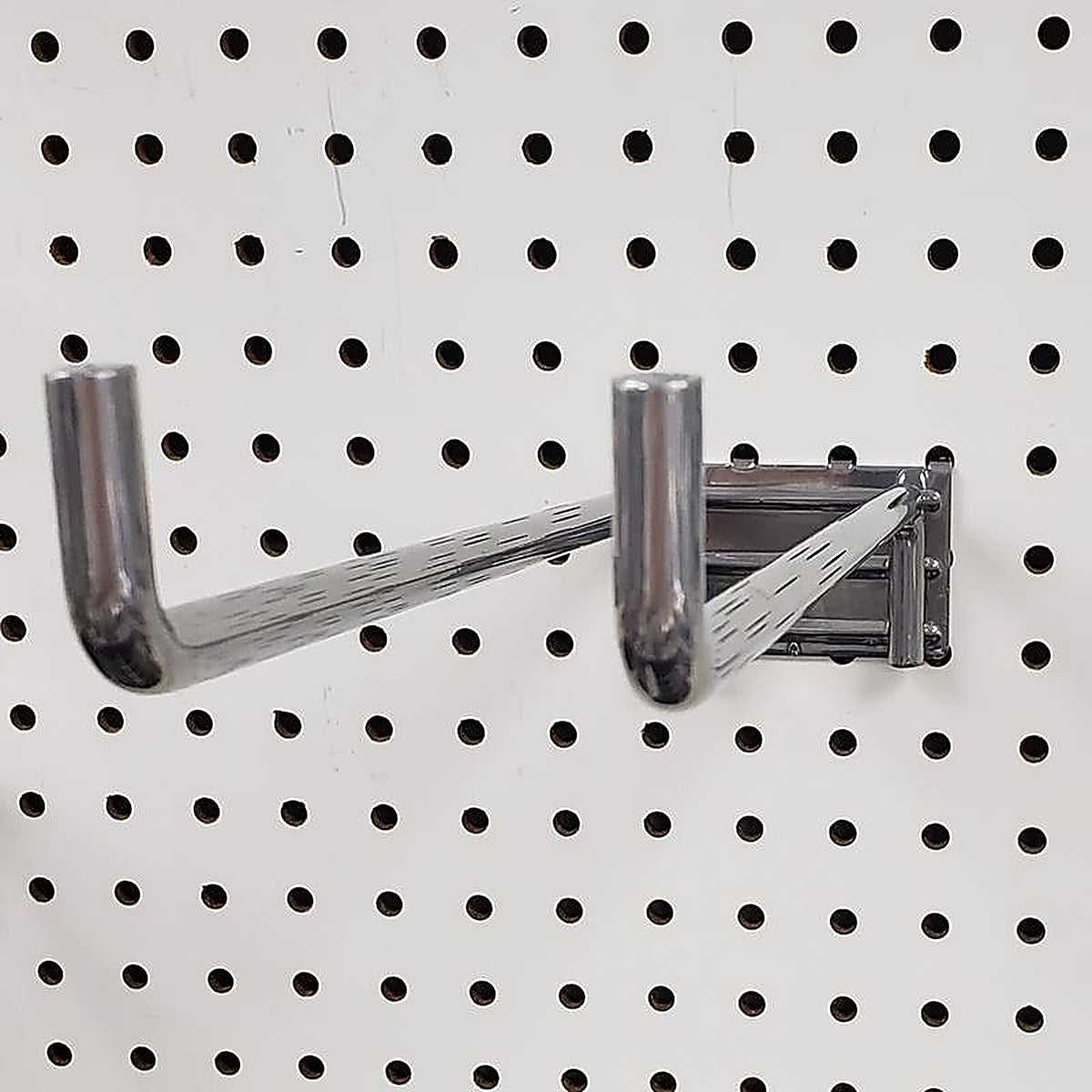 Trion - TR21-12CPCH-5 - 12 In. 375 Silver Metal Double Arm Heavy Duty Utility Display Hooks Peg Hook 5 Pack