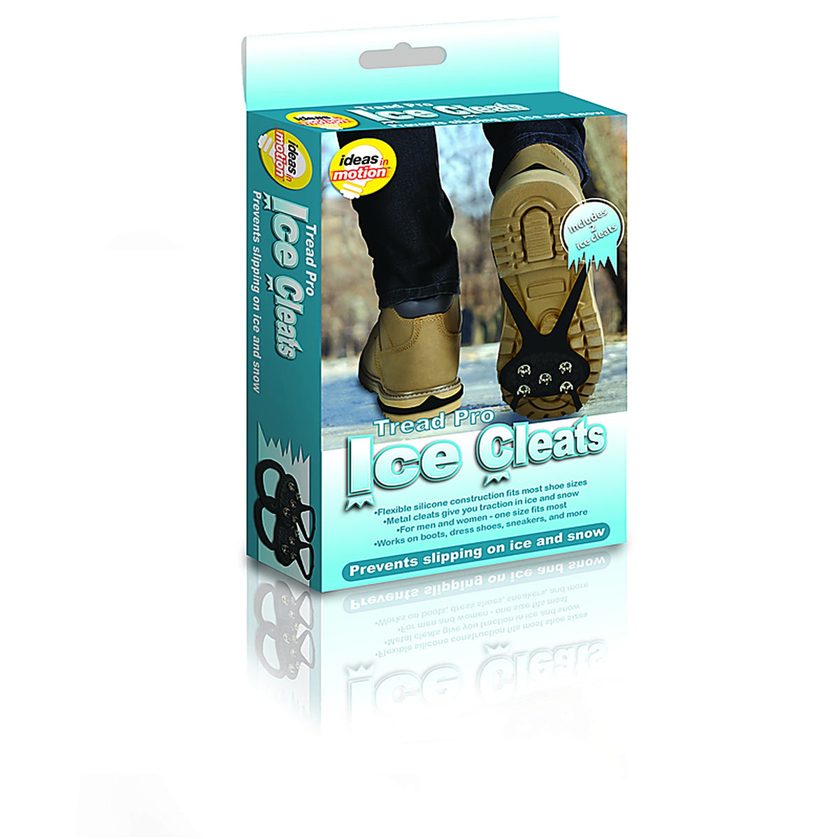 Ideas in Motion - IC-12-2891 - Tread Pro Unisex Ice Cleats One Size Fits All Black