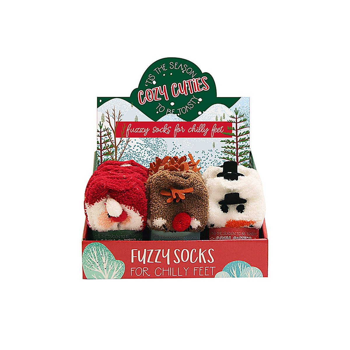 Cozy Cuties - X-SOCK2 - Unisex Fuzzy Socks Multicolored