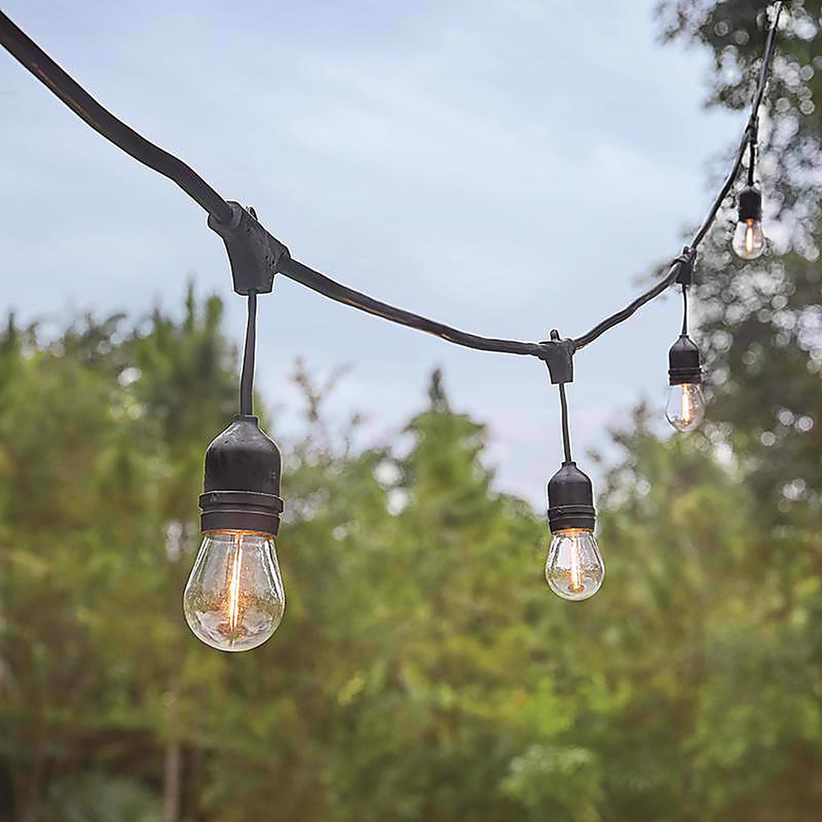 Feit Electric SL12-6/FLAME LED Flame Bulb String Lights Amber 6 lights