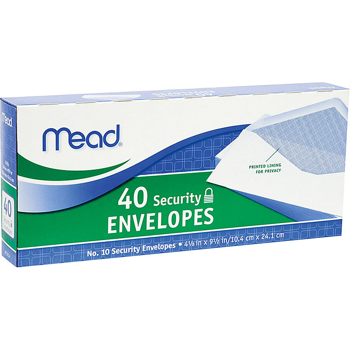 Mead 75214 9.5 in. W x 4.12 in. L No. 10 White Envelopes 40/Pack