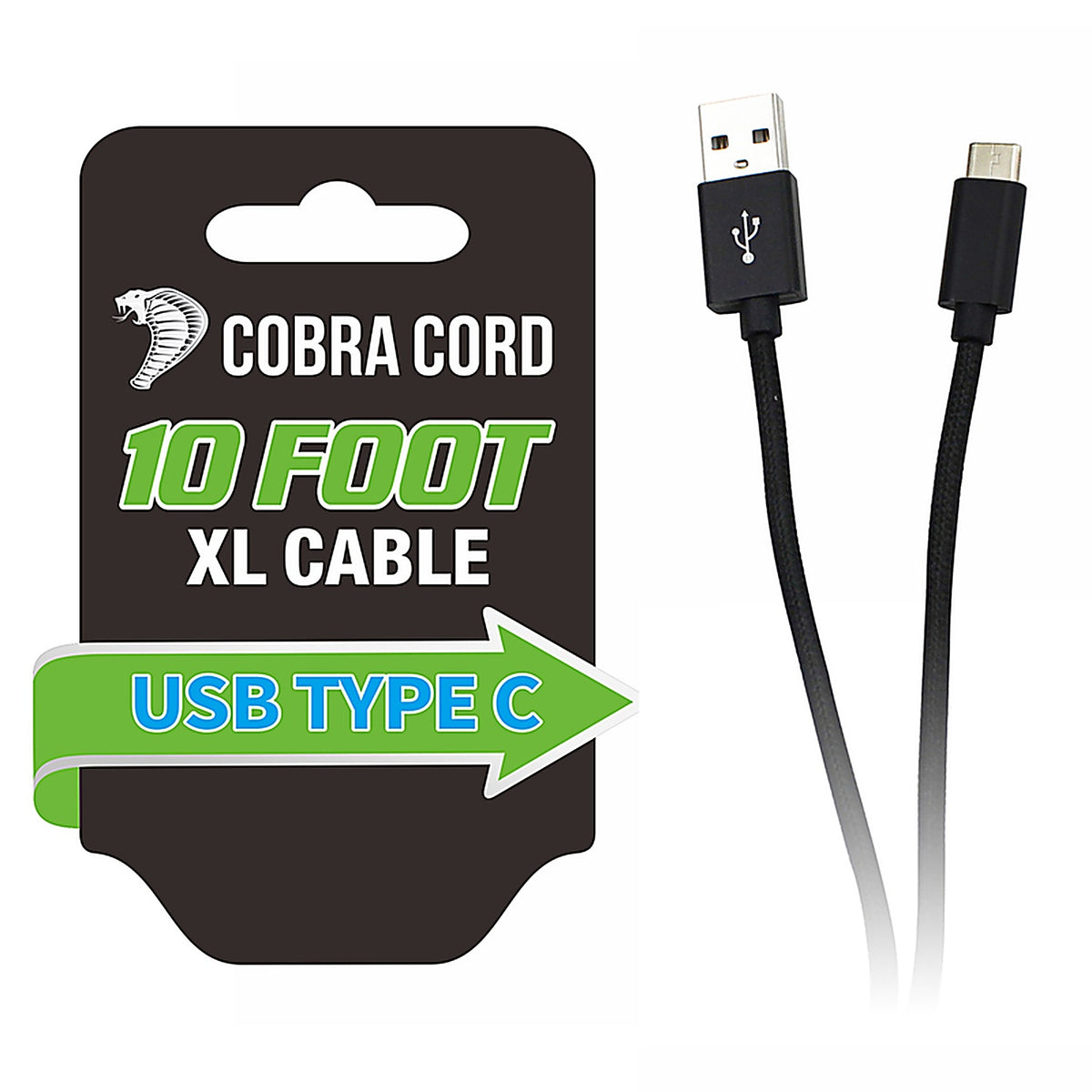 Diamond Visions 01-2646 Cobra Cord USB Type C Charging Cable 1 pk