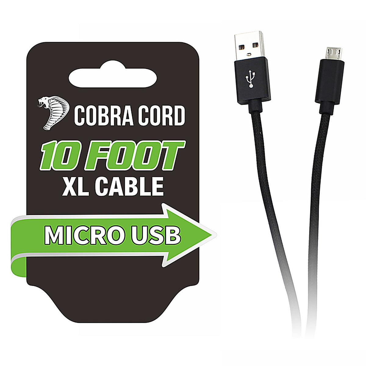 Diamond Visions 01-2645 Cobra Cord Cell Phone Cord Black