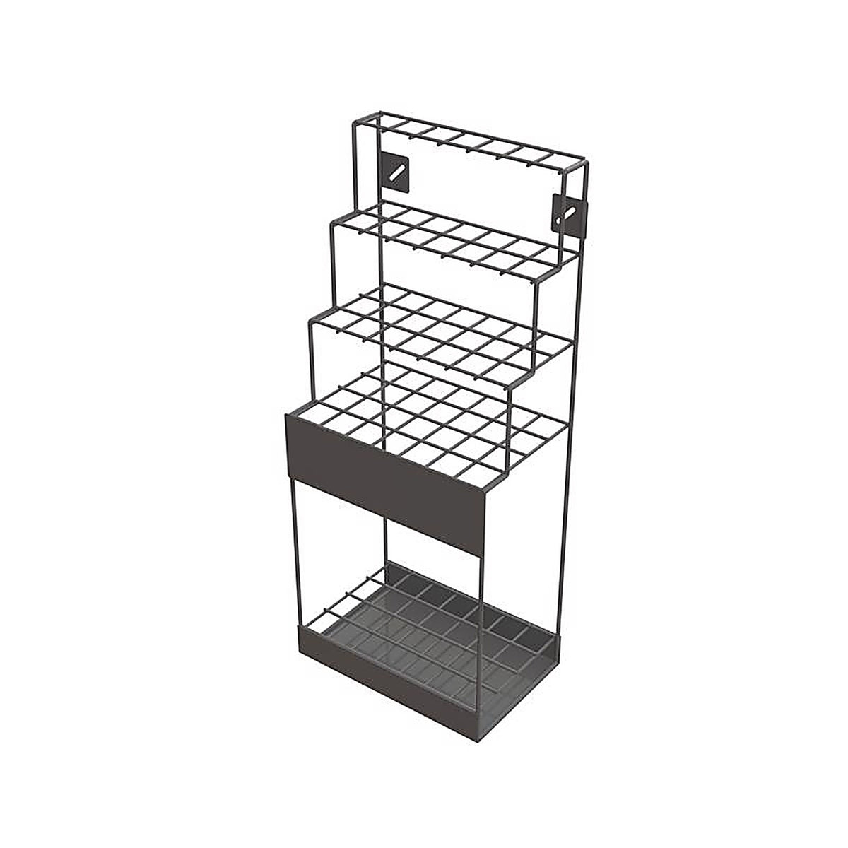 Wm Display Group - 9120 - 38-1/16 In. H X 16-1/8 In. W X 10-1/2 In. D Black Metal Shelf Upright Display Display