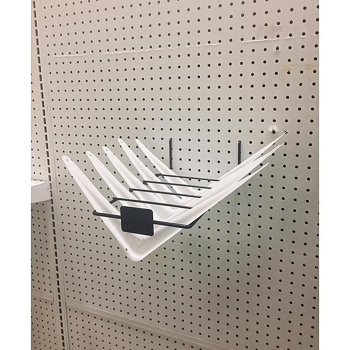 Wm Display Group - 9182 - 5 In. H X 7 In. W X 13 In. D Black Metal Shelf Bracket Holder-Large Pegboard Display
