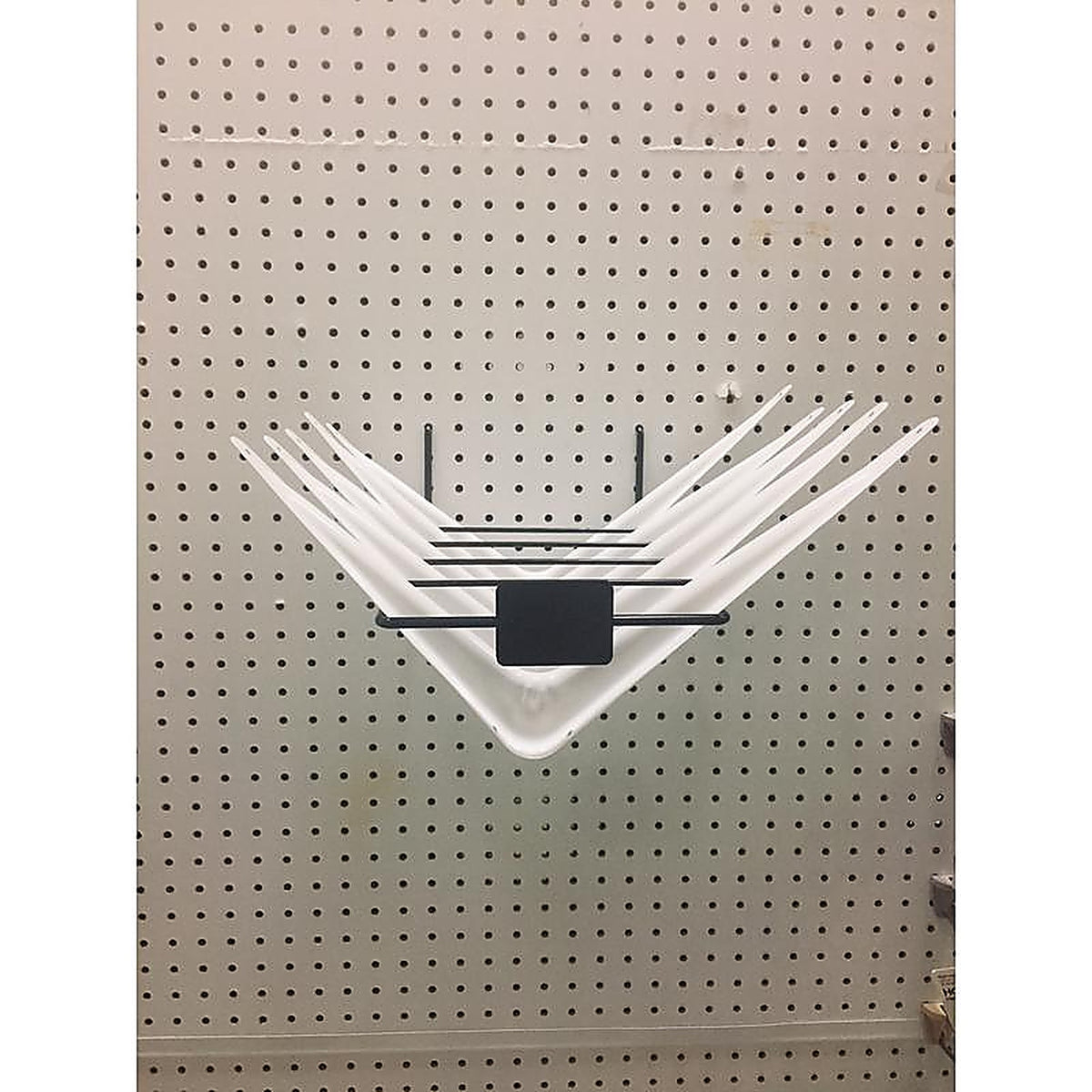 Wm Display Group - 9182 - 5 In. H X 7 In. W X 13 In. D Black Metal Shelf Bracket Holder-Large Pegboard Display