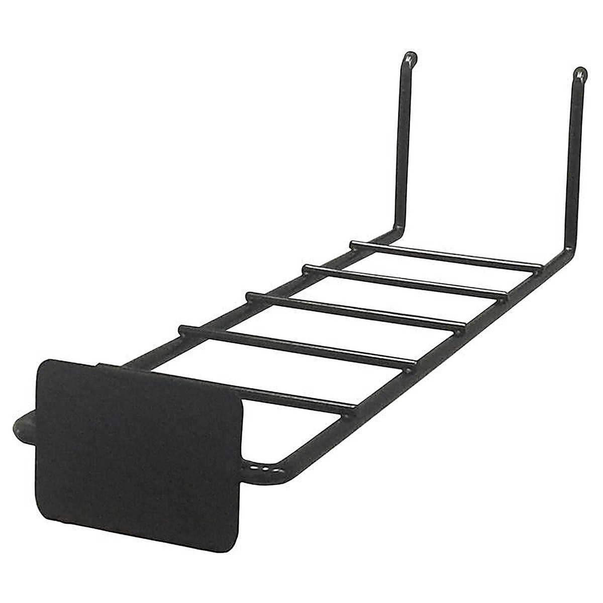 Wm Display Group - 9183 - 5 In. H X 3 In. W X 13 In. D Black Metal Shelf Bracket Holder-Small Pegboard Display
