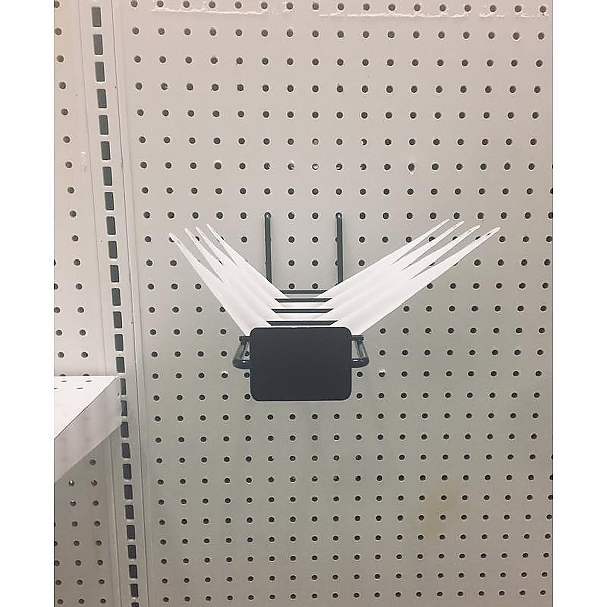 Wm Display Group - 9183 - 5 In. H X 3 In. W X 13 In. D Black Metal Shelf Bracket Holder-Small Pegboard Display