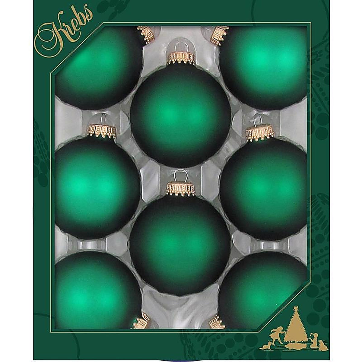 Christmas by Krebs - CBK70221 - Green Velvet Ball Ornament