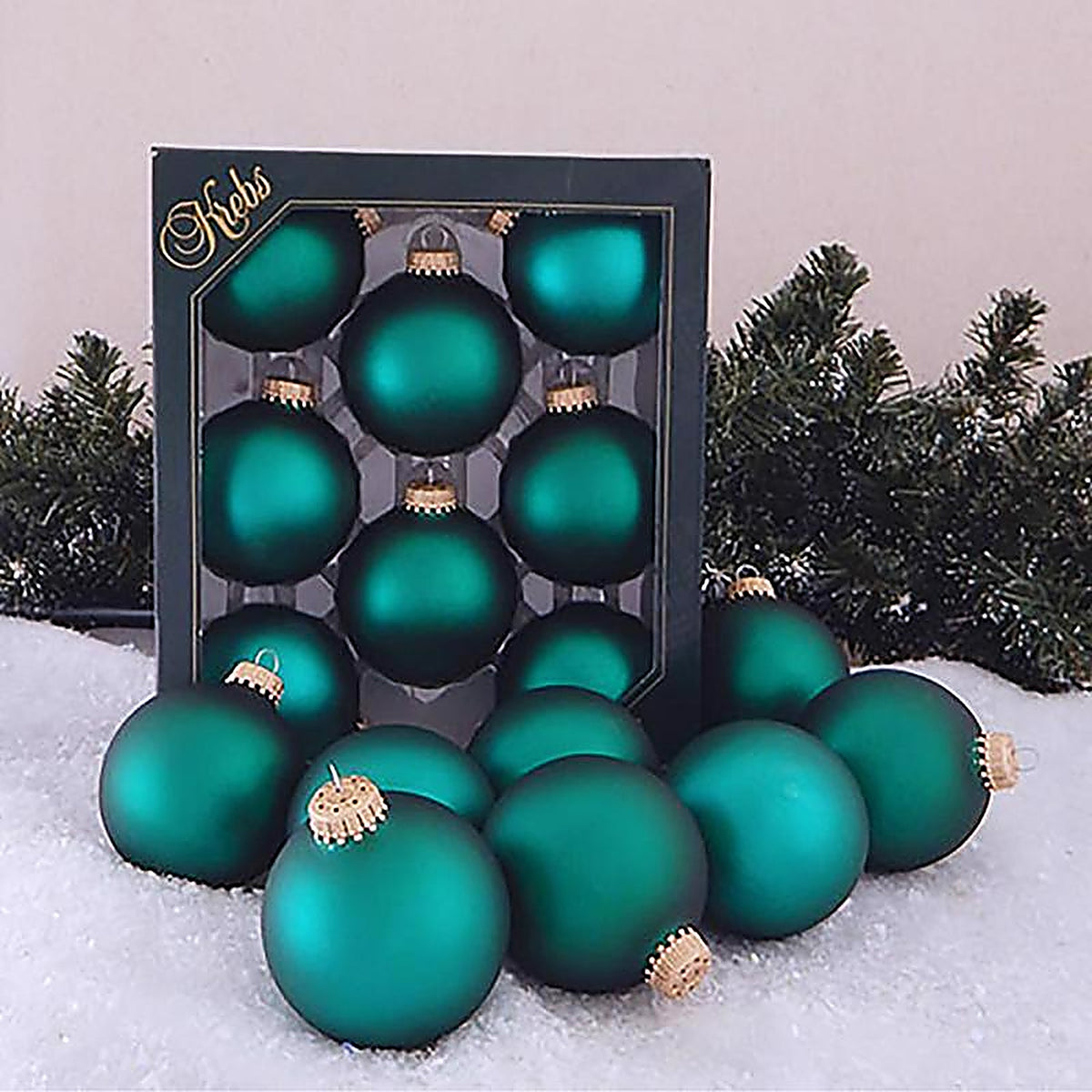 Christmas by Krebs - CBK70221 - Green Velvet Ball Ornament