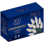 Celebrations 47985-71 LED C6 Clear/Warm White 300 count String Christmas Lights 74.5 ft.