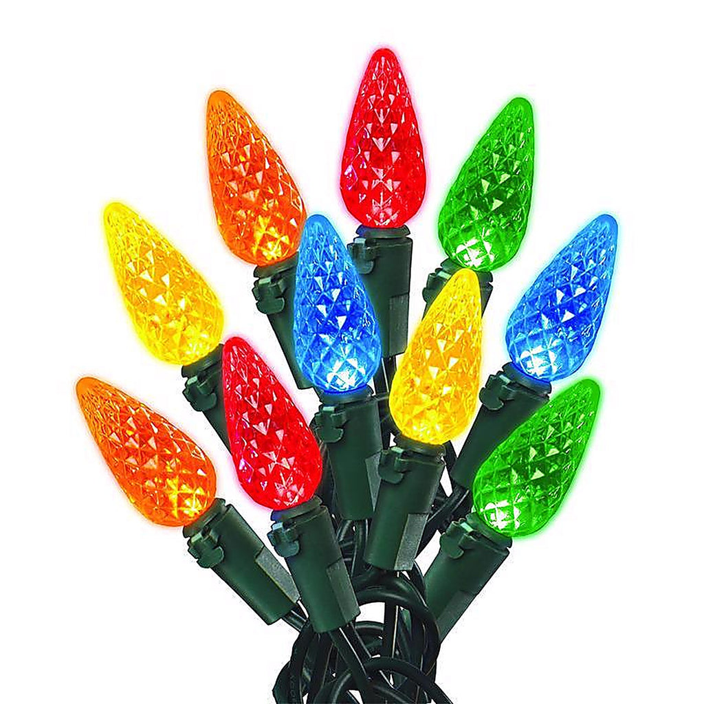 Celebrations 47986-71 LED C6 Multi-color 300 count String Christmas Lights 74.5 ft.