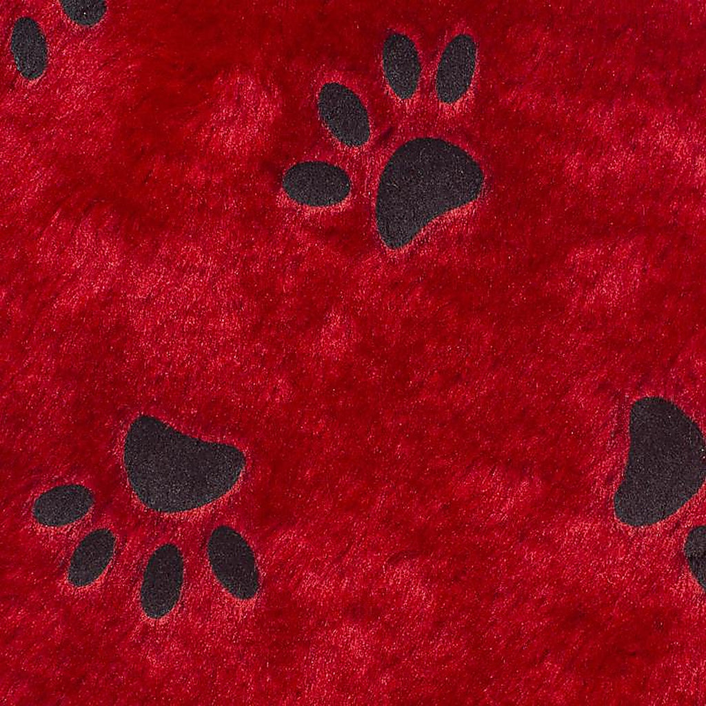 Dyno 1161734-2AC LLC Red/White/Black Paw Print Christmas Stocking